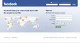 facebook login page